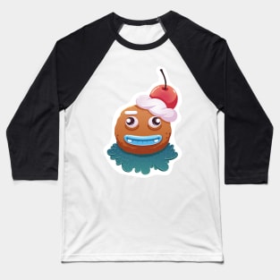 Christmas Sticker, Ginger Man Sticker Baseball T-Shirt